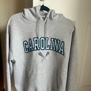 Champion Carolina lacrosse hoodie.